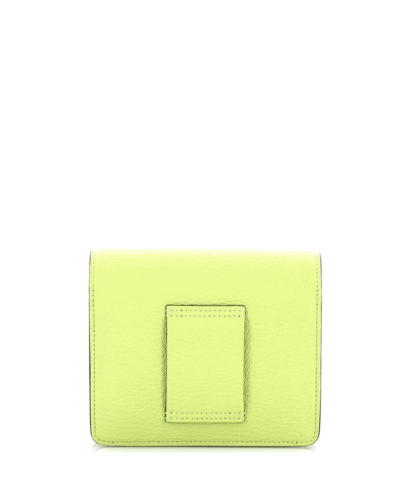 Pre-Owned Hermes Roulis Slim Wallet Chevre Mysore