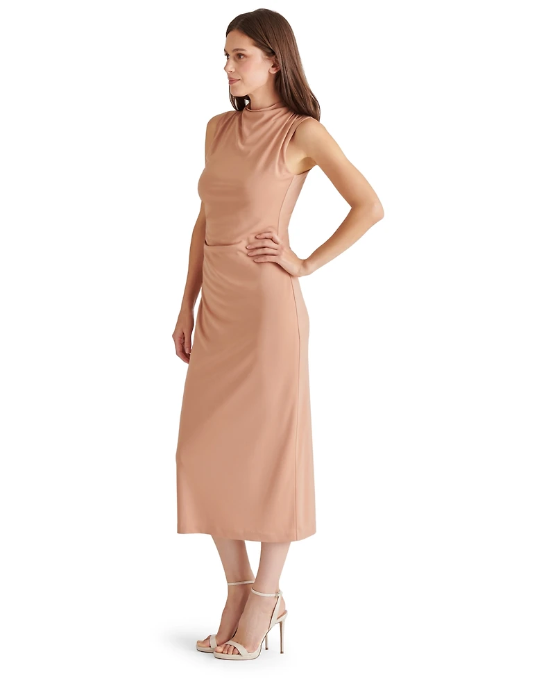 Steve Madden Women's Mo Mock Neck Midi Dress