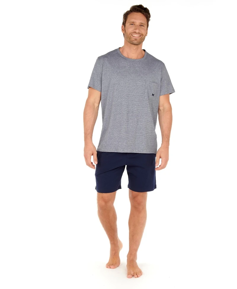 Men's Cotton Comfort Short Sleeve Pajamas Set