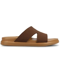 Journee Collection Women's Misey Footbed Slide Flat Sandals