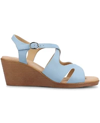 Journee Collection Women's Kedzie2 Strappy Wedge Sandals