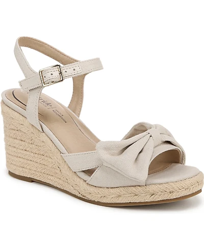 LifeStride Women's Tahlia Open RoundToe Espadrille Wedge Sandals
