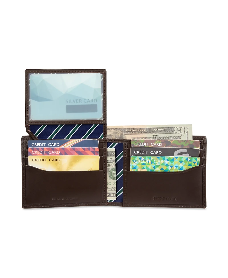 Tommy Hilfiger Men's Overlay Passcase Wallet