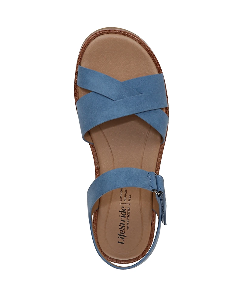 LifeStride Women's Wren Strappy Platform Sandals