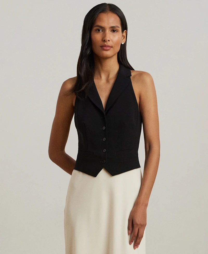 Lauren Ralph Lauren Women's Two-Tone Crepe Sleeveless Gown