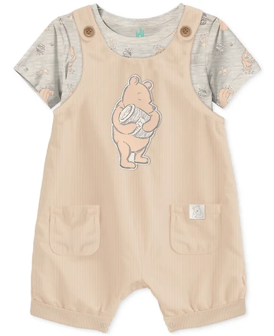 Disney Baby Winnie-the-Pooh T-Shirt & Shortall, 2 Piece Set