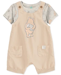 Disney Baby Winnie-the-Pooh T-Shirt & Shortall, 2 Piece Set