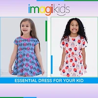 Marvel Spider-Man Girls French Terry Skater Dress Toddler to Big Kid