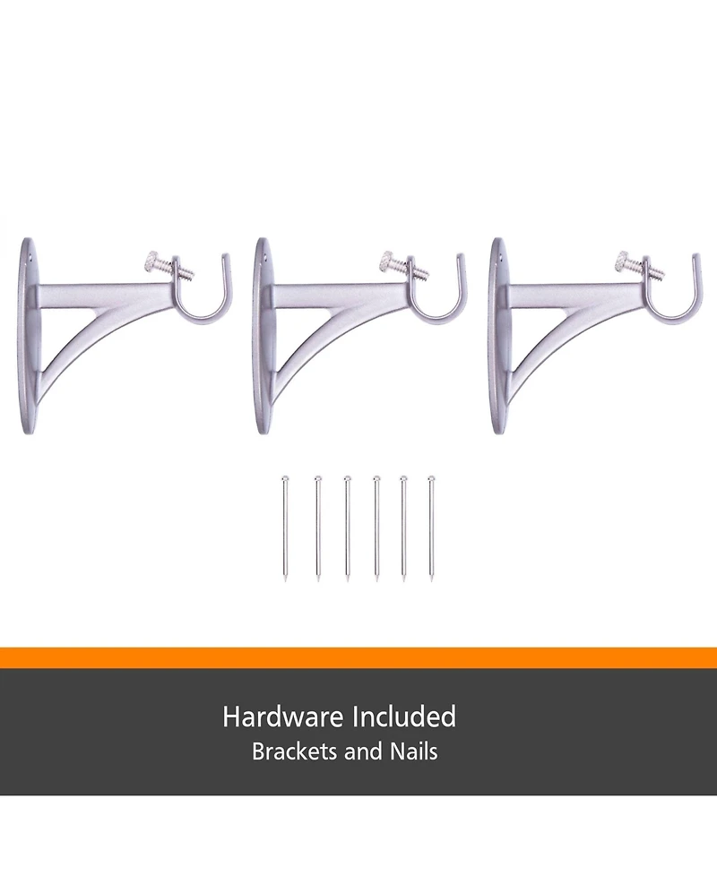 Kenney Jamey 5/8" Adjustable Decorative Curtain Rod for Easy Installation