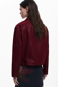 Desigual Women's Shiny faux leather jacket