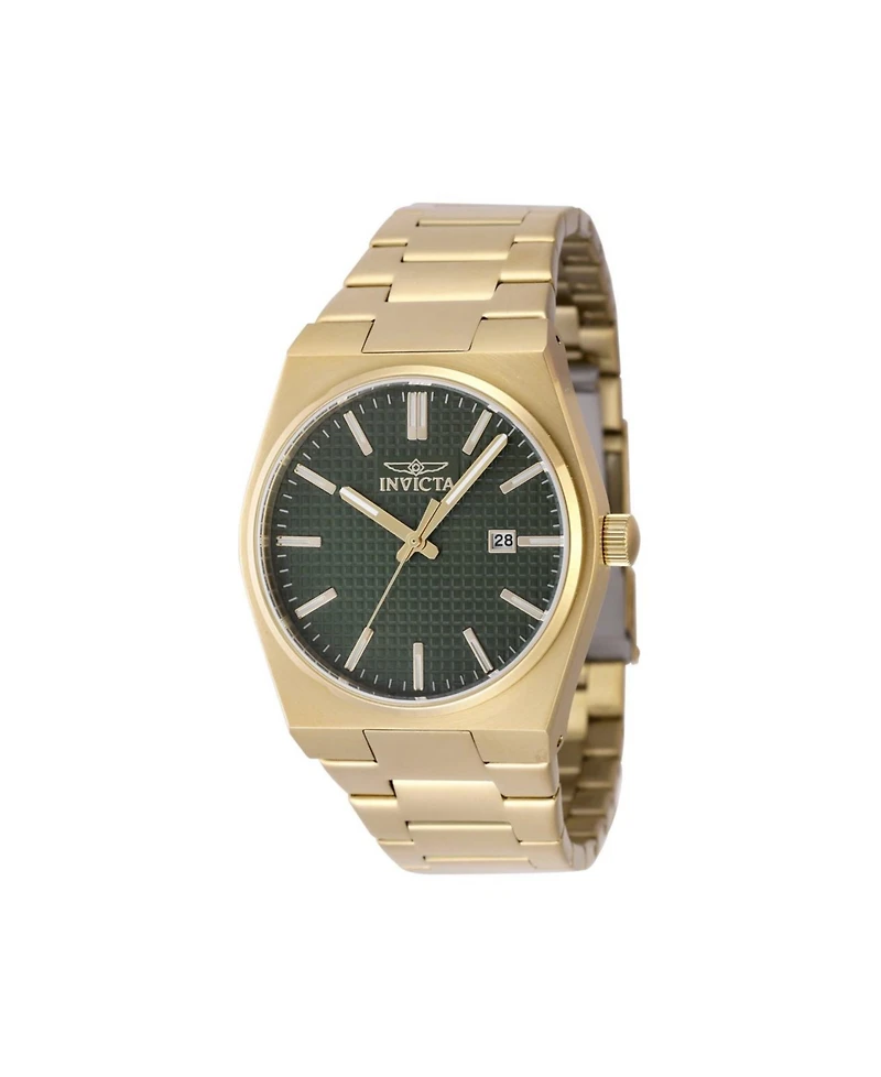 Invicta Men's Speedway Quartz 3 Hand Green Dial Watch