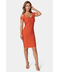 Bebe Women's Sim Midi Bandage Dress