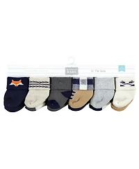 Hudson Baby Boys 24-Pack Comfort Terry Socks Set