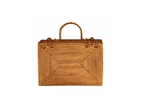 Rahayu Atta Rattan Bag In Mocca Brown