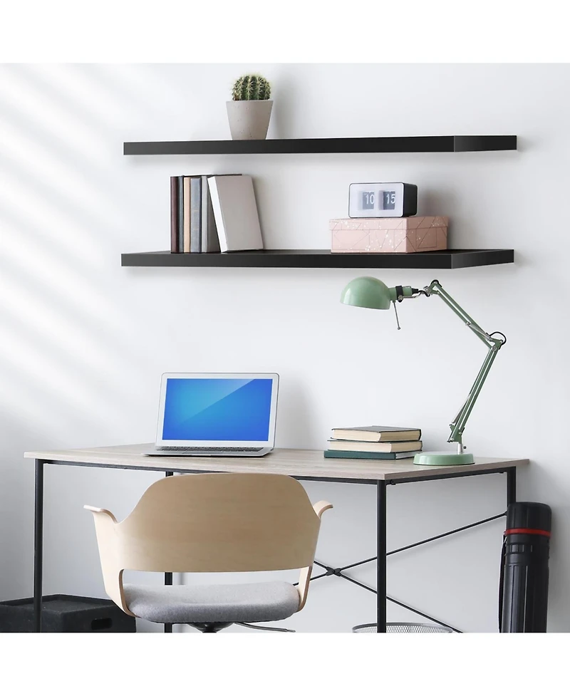 Sorbus Pack 47 x 9.25 Inch Wall Mounted Floating Shelves