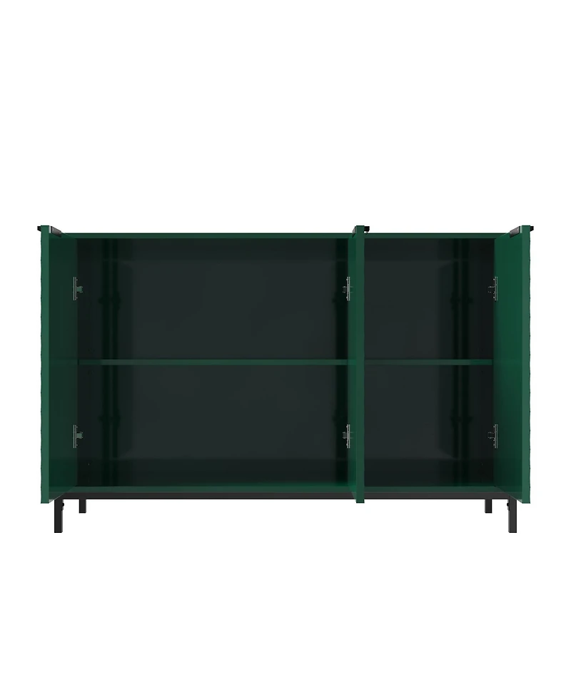 Modern Storage Cabinet with Adjustable Shelves, 49IN Accent 3 Doors, Decorative Cabinets for Living Room, Kitchen, Office
