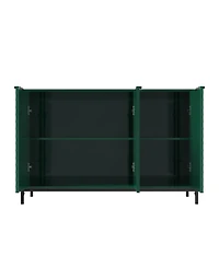 Modern Storage Cabinet with Adjustable Shelves, 49IN Accent 3 Doors, Decorative Cabinets for Living Room, Kitchen, Office