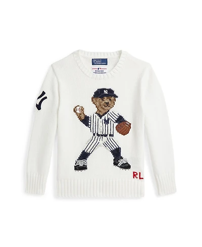 Polo Ralph Lauren Toddler and Little Boys Yankees Bear Sweater