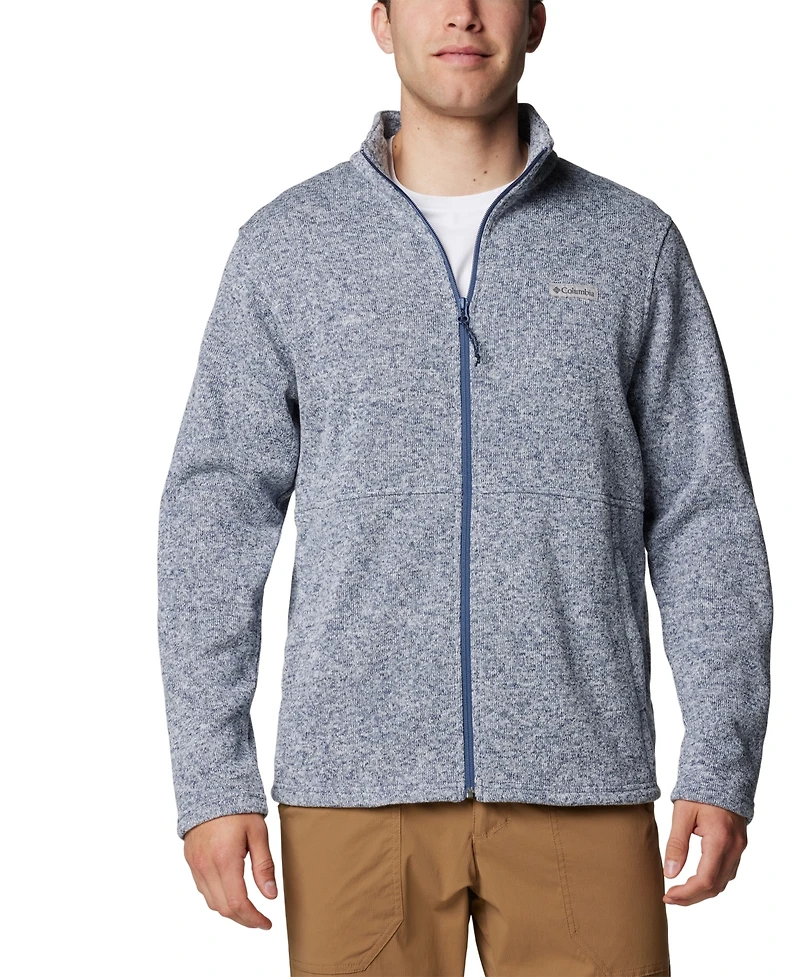 Columbia Men's Alto Pass Textured Knit Sweater Fleece Zip-Front Jacket