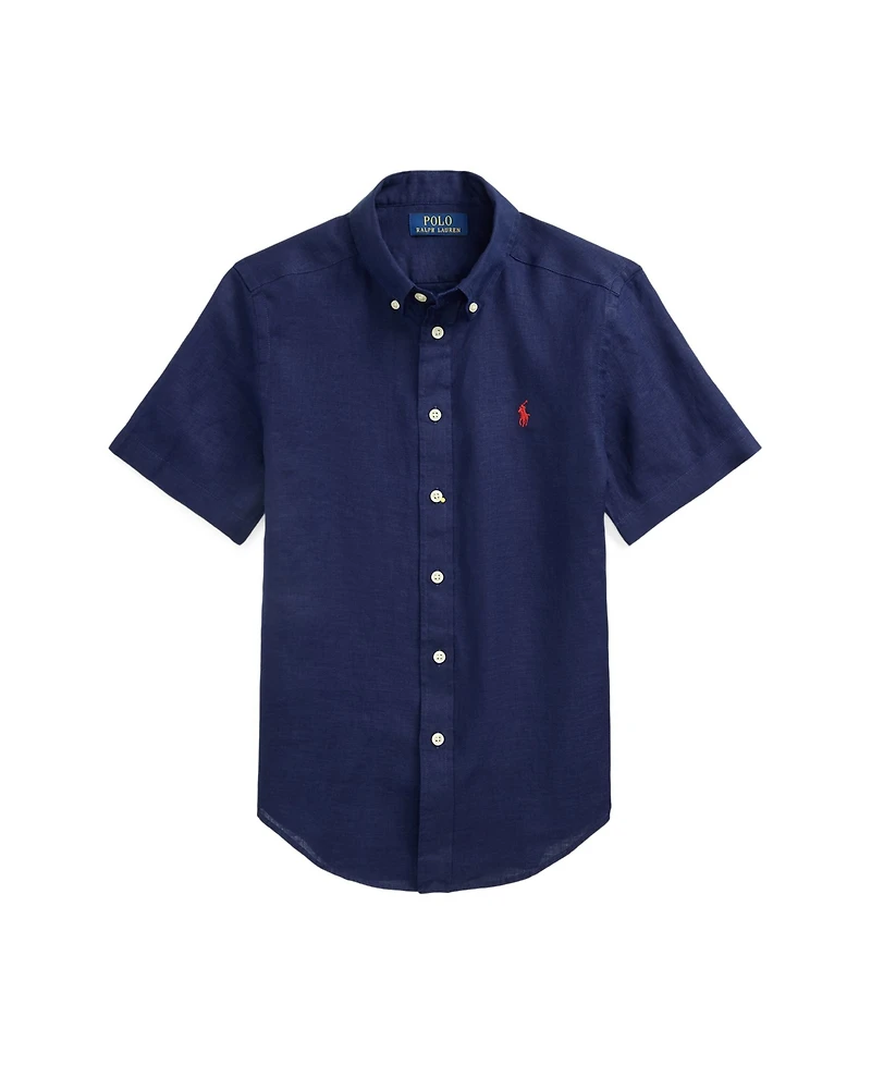 Polo Ralph Lauren Big Boys Short-Sleeve Linen Shirt