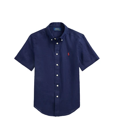 Polo Ralph Lauren Big Boys Short-Sleeve Linen Shirt