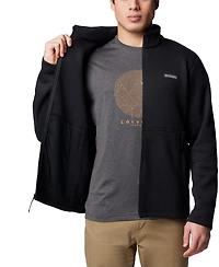 Columbia Men's Alto Pass Textured Knit Sweater Fleece Zip-Front Jacket