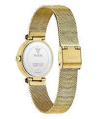Guess Women's Analog Gold-Tone Steel Mesh Watch, 28mm