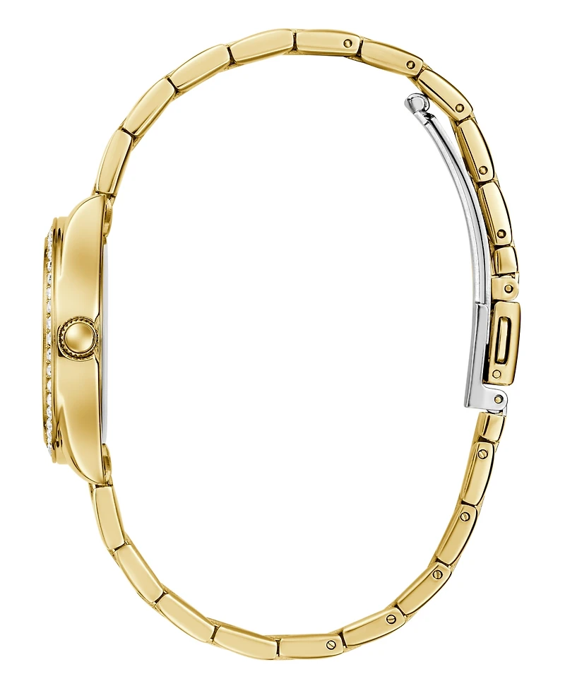 Guess Women's Analog Gold-Tone Steel Watch, 30mm