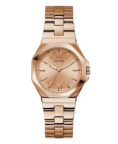 Guess Women's Analog Rose Gold-Tone Stainless Steel Watch, 34mm