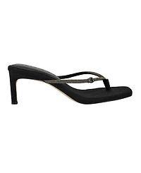 Guess Women's Mayan Rhinestone Thong Kitten Heel Sandals