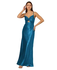 Adrianna Women's V-Neck Twist Sleeveless Gown