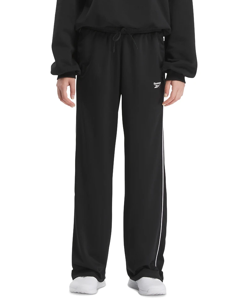 Reebok Women's Id Side-Stripe Classic Tricot Track Pants