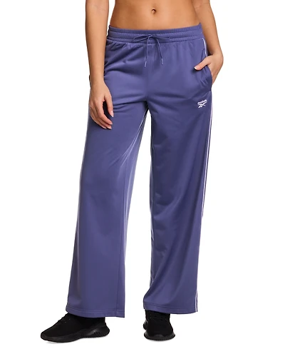 Reebok Women's Id Side-Stripe Classic Tricot Track Pants