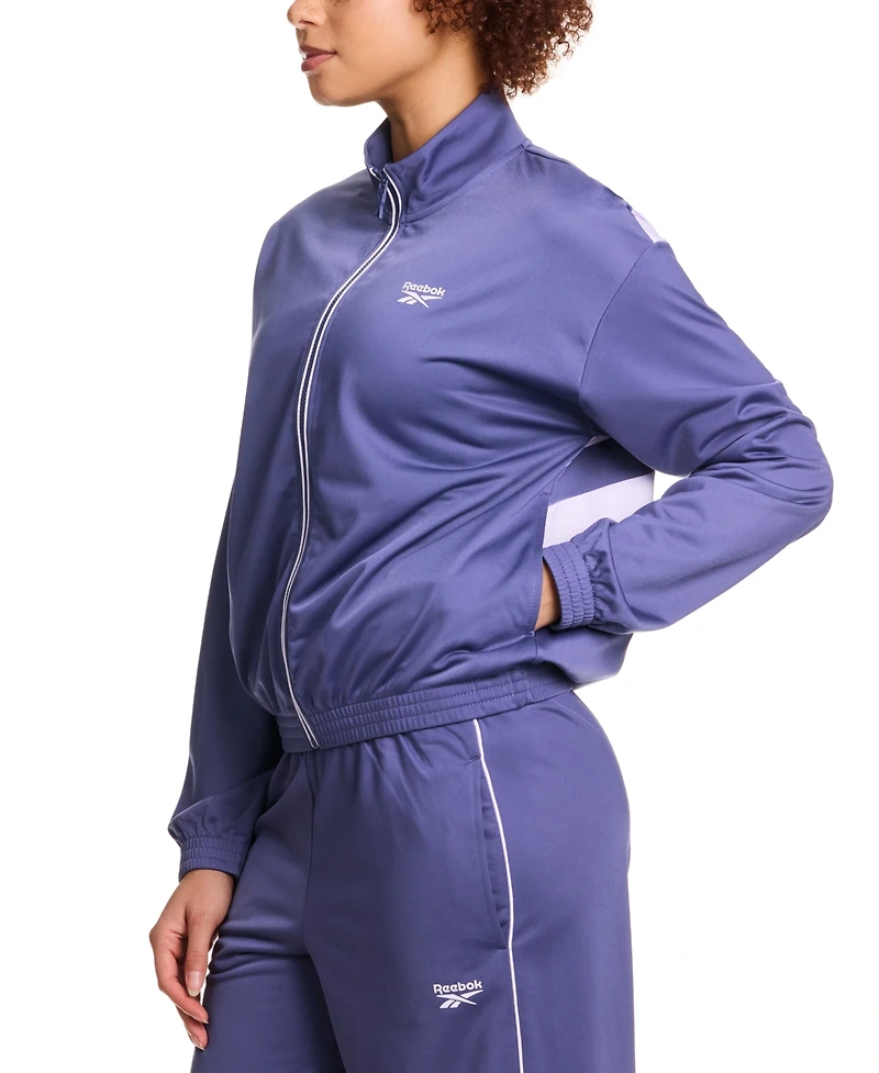 Reebok Women's Tricot Full-Zip Logo Jacket