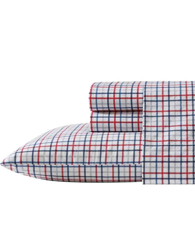 Closeout! Nautica Cotton Percale 3-Piece Sheet Set
