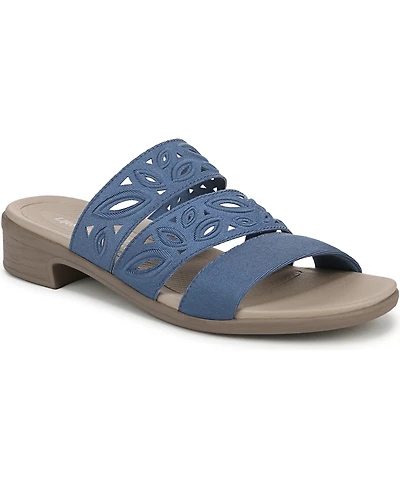 LifeStride Women's Poppy Washable Block Heel Slide Sandals