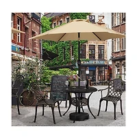 Yaheetech Set of 2 Outdoor Cast Aluminium Bistro Chairs