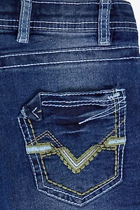 Little Boy's 4-7 Saddle Stitch Stretch Jeans