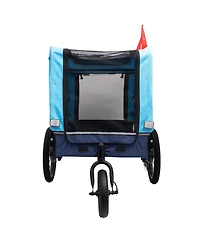 Outdoor Heavy Duty Foldable Utility Pet Stroller Dog Carriers Bicycle Trailer
