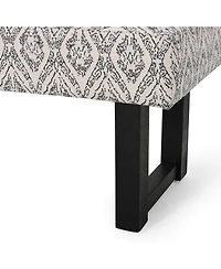 Streamdale Ashford Boho Fabric Bench Great Deal Furniture Boho Fabric Bench, Black Print