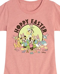 Disney Big Girls Hoppy Easter Graphic Short Sleeve T-Shirt