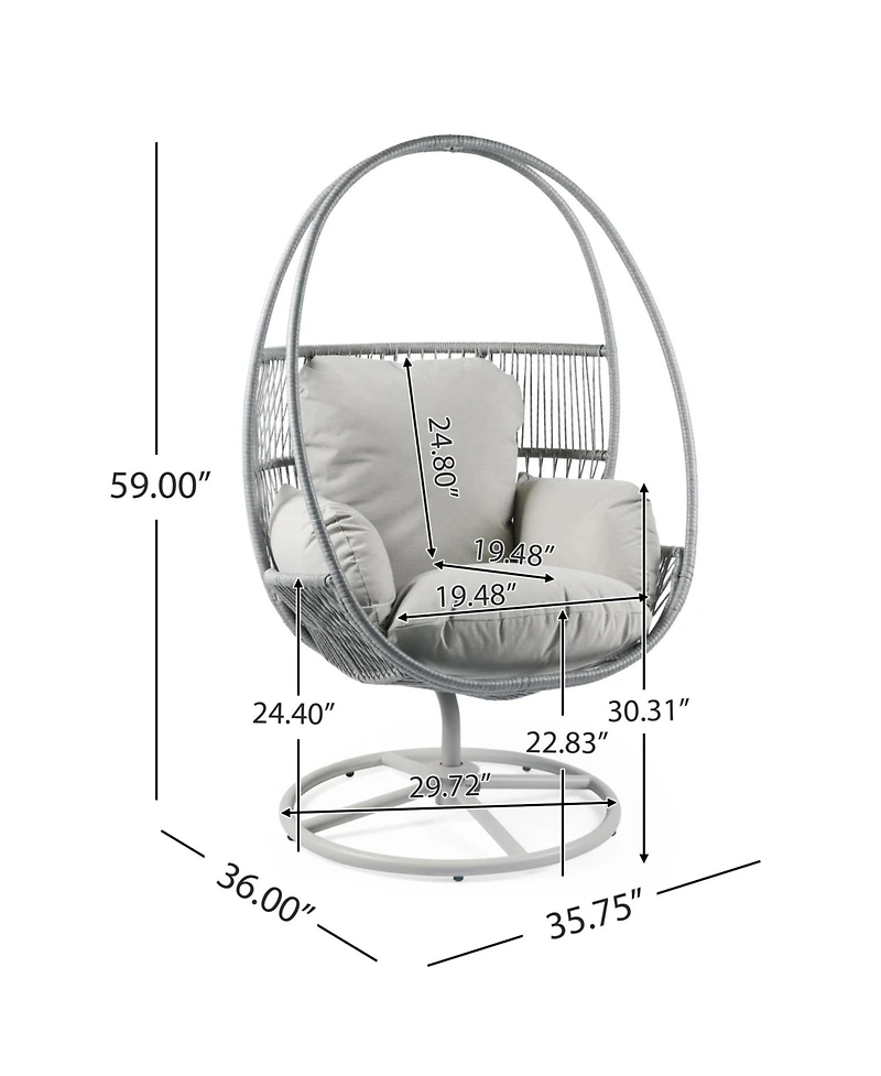Streamdale Reno Outdoor Wicker Swivel Lounge Chair
