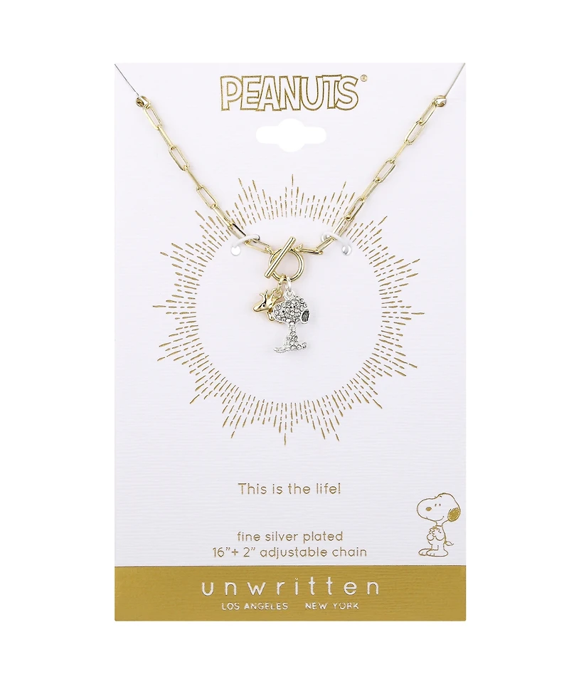 Peanuts Snoopy Charm Pendant Necklace