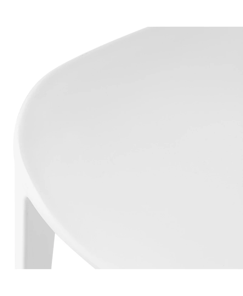 Outdoor Modern Stackable Patio Dining Chairs (Set of 2)