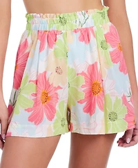 Sanctuary Women's Charming Floral Cotton Cover-Up Shorts