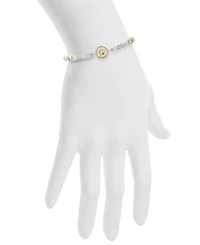 Unwritten Amazonite Stone Clover Bolo Bracelet