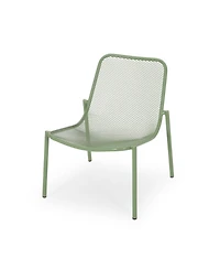 Streamdale Modern Mesh Metal Stackable Chairs Durable & Space-Saving Outdoor Seating