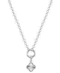 Unwritten Diamond Cut Clover Pendant Necklace