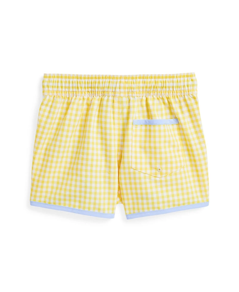 Polo Ralph Lauren Toddler and Little Boys Gingham Swim Trunk
