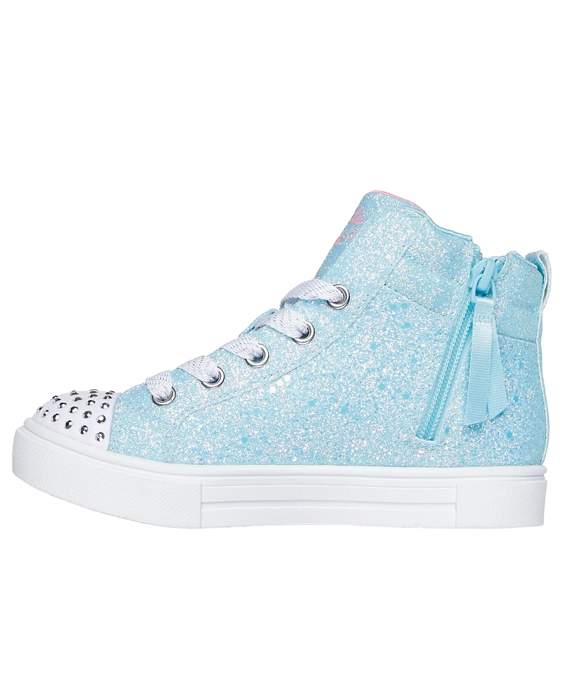 Skechers Little Girls Twinkle Toes: Sparks - Charm Bestie High-Top Light-Up Casual Sneakers from Finish Line